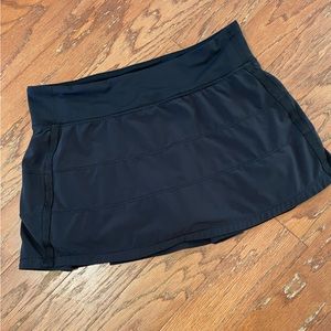 Black lululemon tennis skort